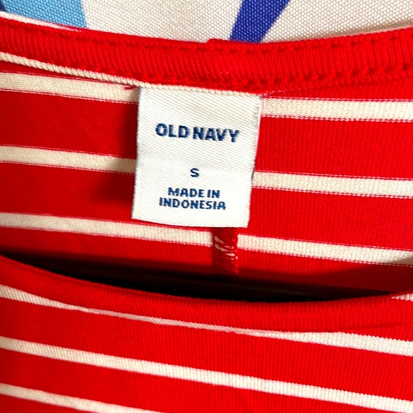 Old Navy Red & White Striped Dress Women’s Size Small - Picture 3 of 5